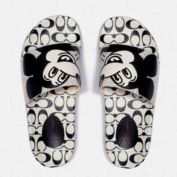 🥰 🐭 Coach Disney Mickey Mouse X Keith Haring Slide - Picture 2 of 13